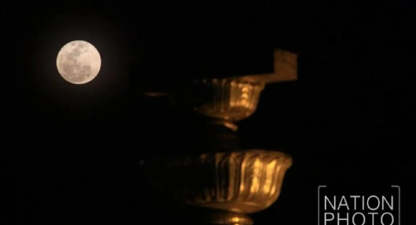 New year super moon New year super moon