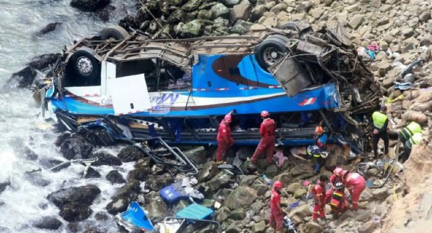 Death toll from Peru bus accident rises to 48: police Death toll from Peru bus accident rises to 48: police