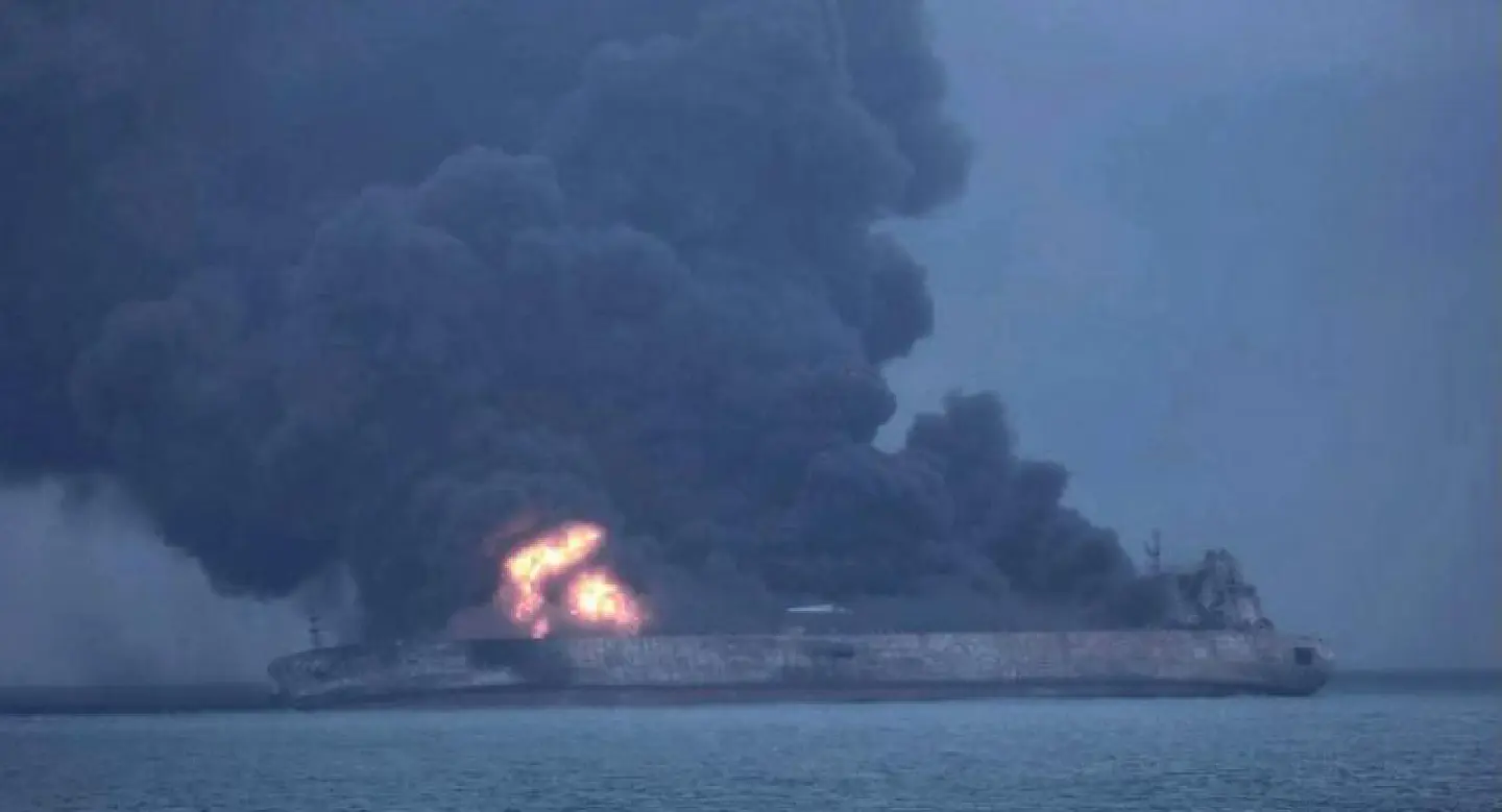 Explosion risk for oil tanker ablaze off China: authorities