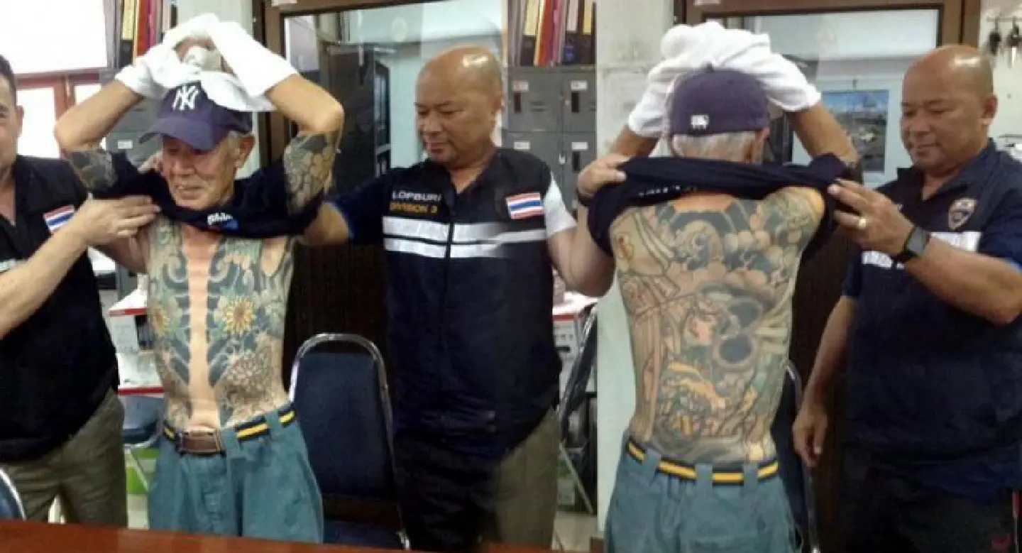 Japanese crime boss held in Thailand after 'yakuza' tatts go viral Japanese crime boss held in Thailand after 'yakuza' tatts go viral