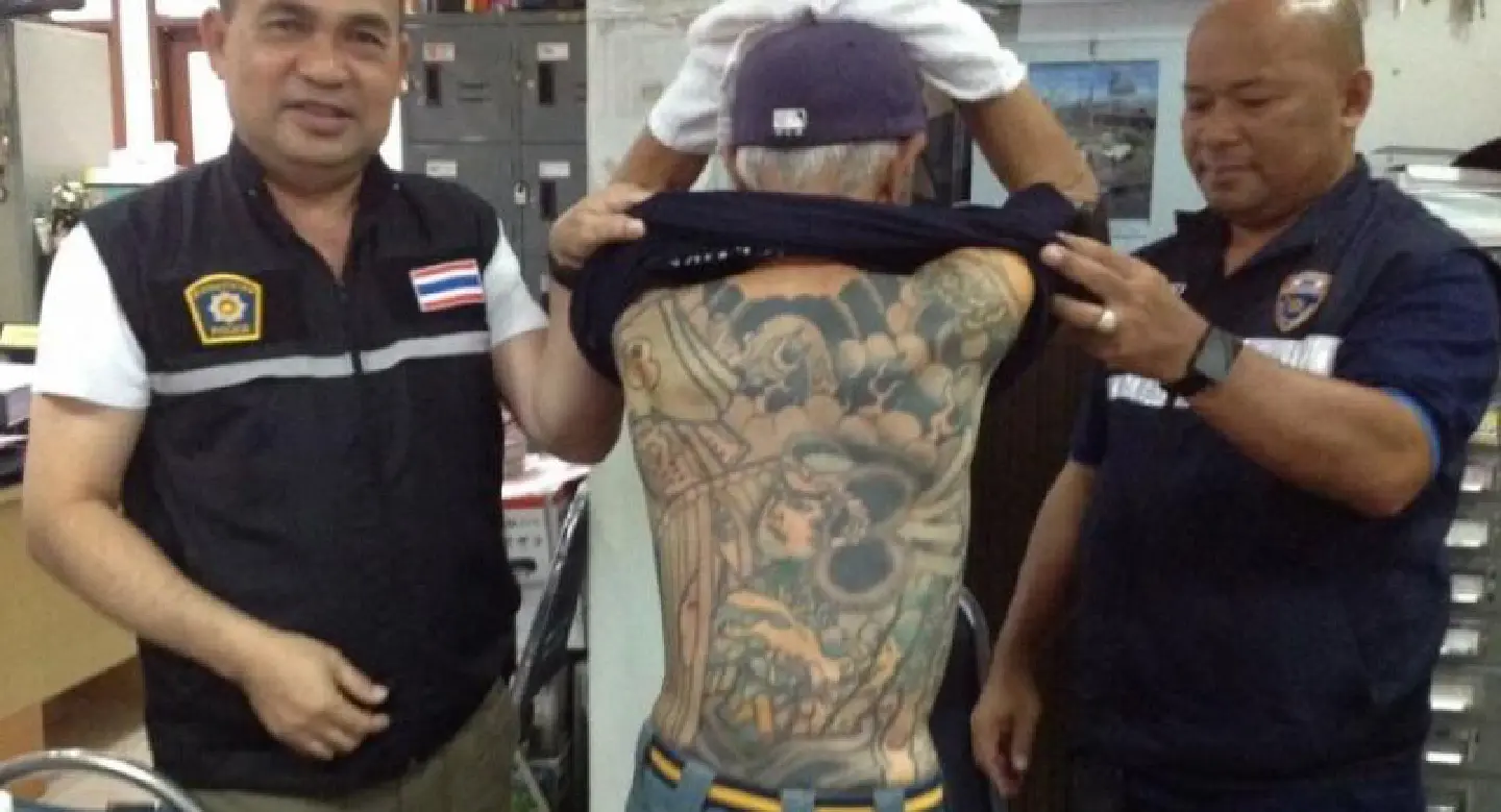 Ex-Yakuza crime boss hiding in Thailand fingered after tattoo photos appear on Facebook Ex-Yakuza crime boss hiding in Thailand fingered after tattoo photos appear on Facebook