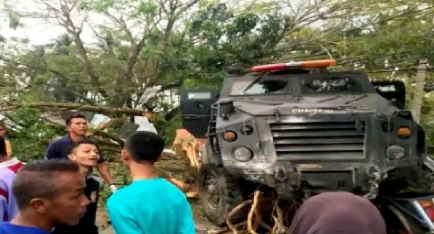 One killed, three injured in armoured vehicle road crash