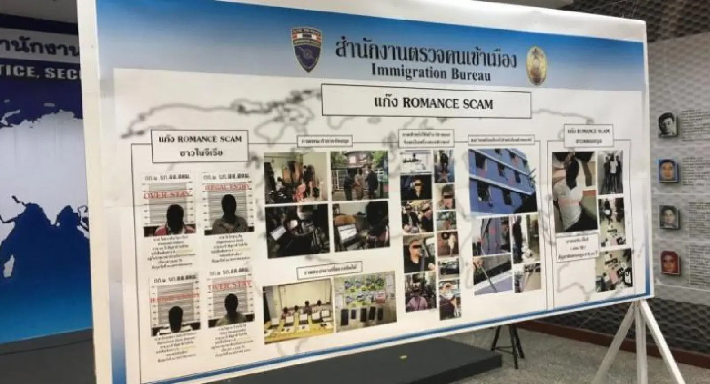 Four Nigerians, one Cameroonian arrested over romance scam gang Four Nigerians, one Cameroonian arrested over romance scam gang