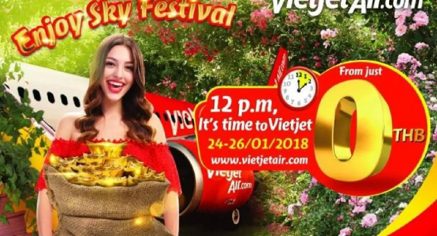 Vietjet offers free flights as part of 'Enjoy Sky Festival' Vietjet offers free flights as part of 'Enjoy Sky Festival'