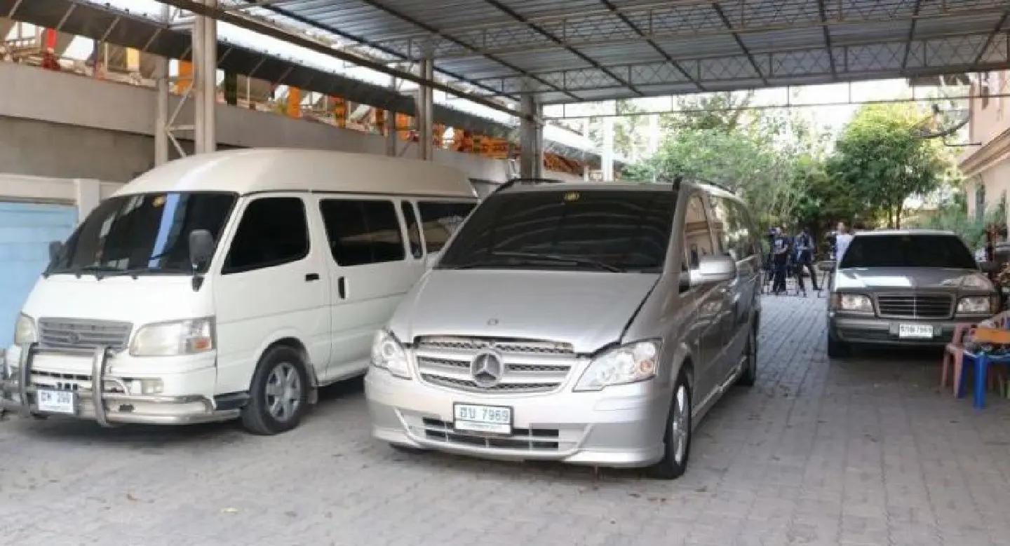 Police search Wat Rai Khing for suspect luxury vehicle Police search Wat Rai Khing for suspect luxury vehicle