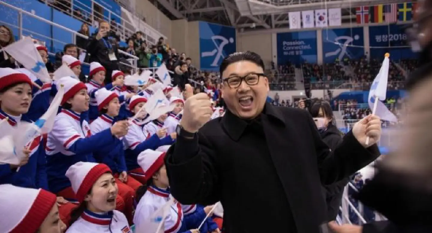 Kim Jong Un lookalike provokes North Koreans in Olympic melee Kim Jong Un lookalike provokes North Koreans in Olympic melee