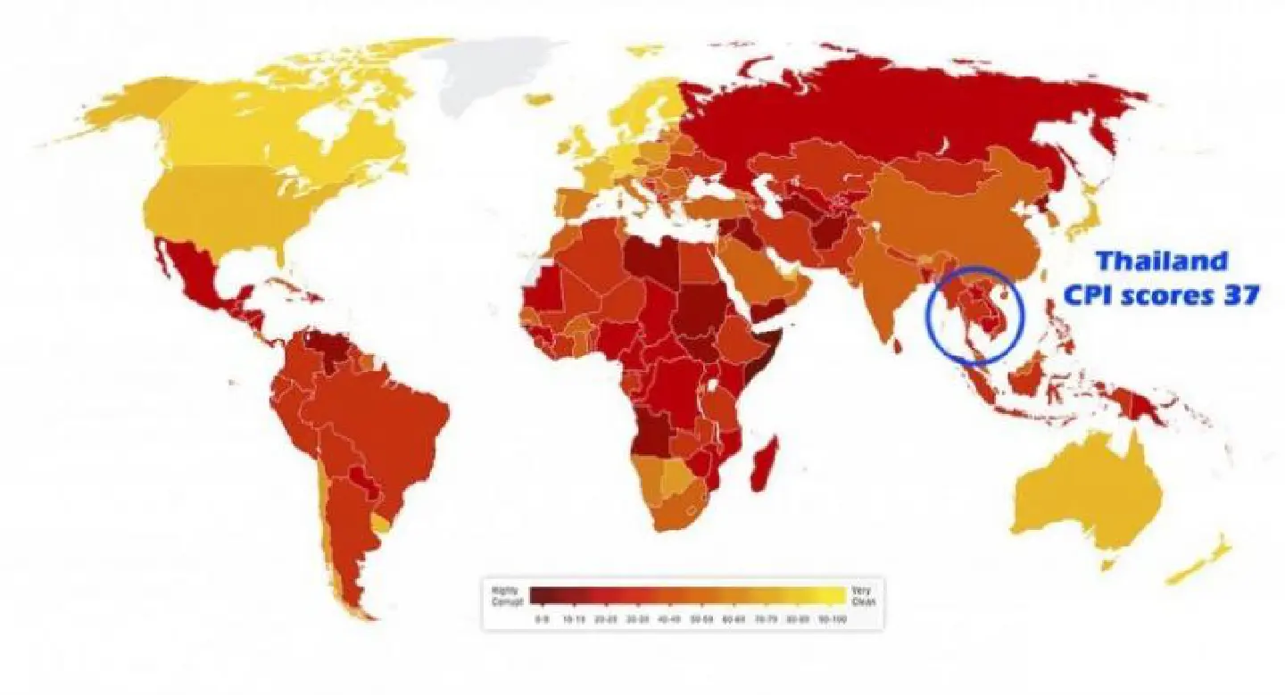 Thailand's ranking in corruption fight improves to 96 Thailand's ranking in corruption fight improves to 96