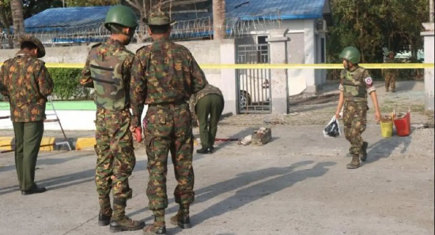 Three bombs hit capital of Myanmar's Rakhine state Three bombs hit capital of Myanmar's Rakhine state