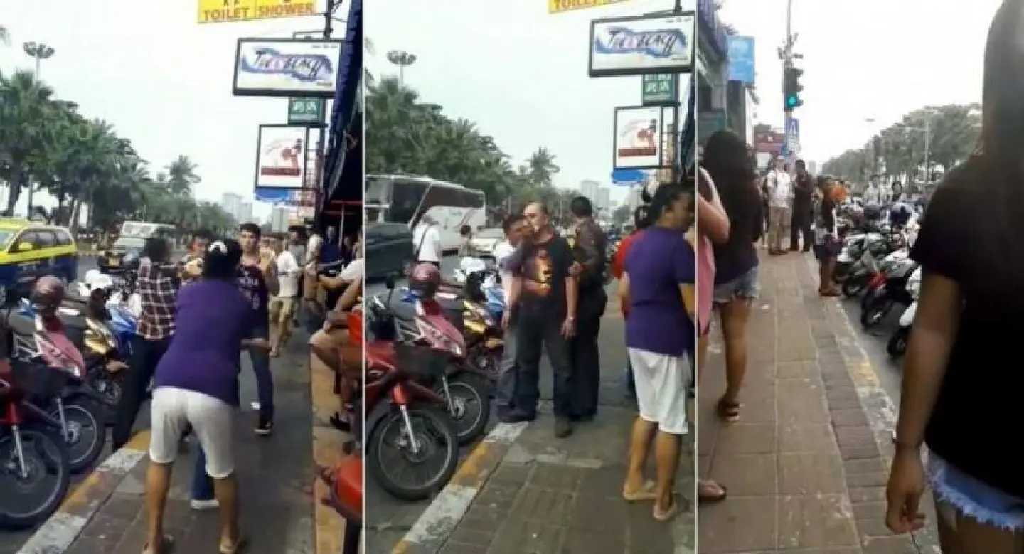 US soldier in Pattaya brawl with group of Thai vendors US soldier in Pattaya brawl with group of Thai vendors