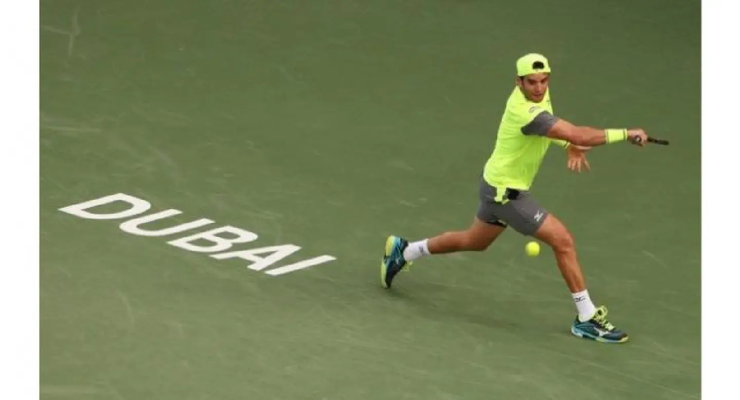 Tunisian wildcard Jaziri into Dubai semis Tunisian wildcard Jaziri into Dubai semis