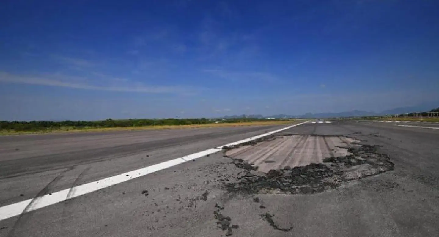 Krabi Airport is second this week to experience runway cracks