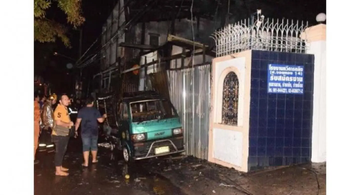 Freak overhead short-circuit explodes truck, fire engulfs house Freak overhead short-circuit explodes truck, fire engulfs house