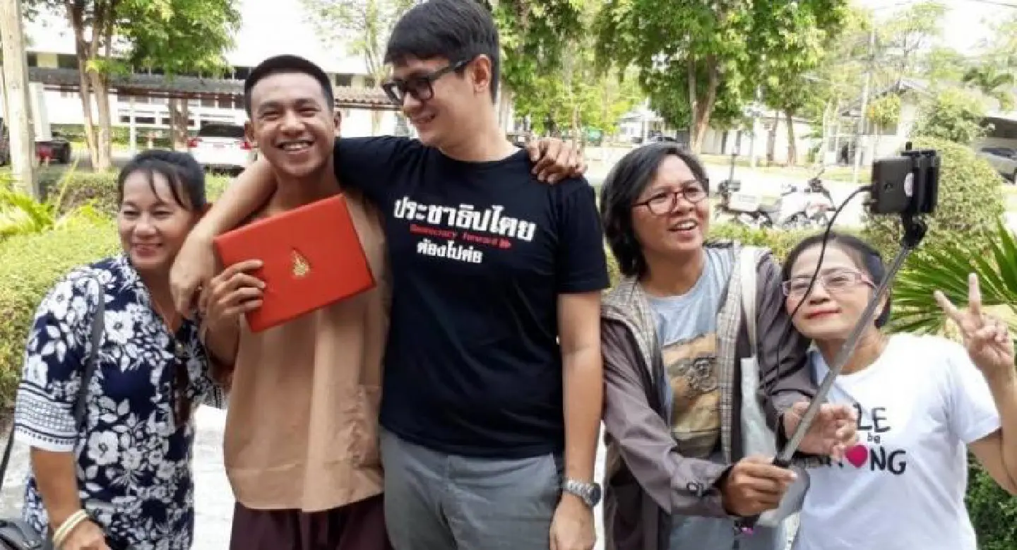Rangsiman, eight other activists appear before military court over 2016 forum critical of charter dr