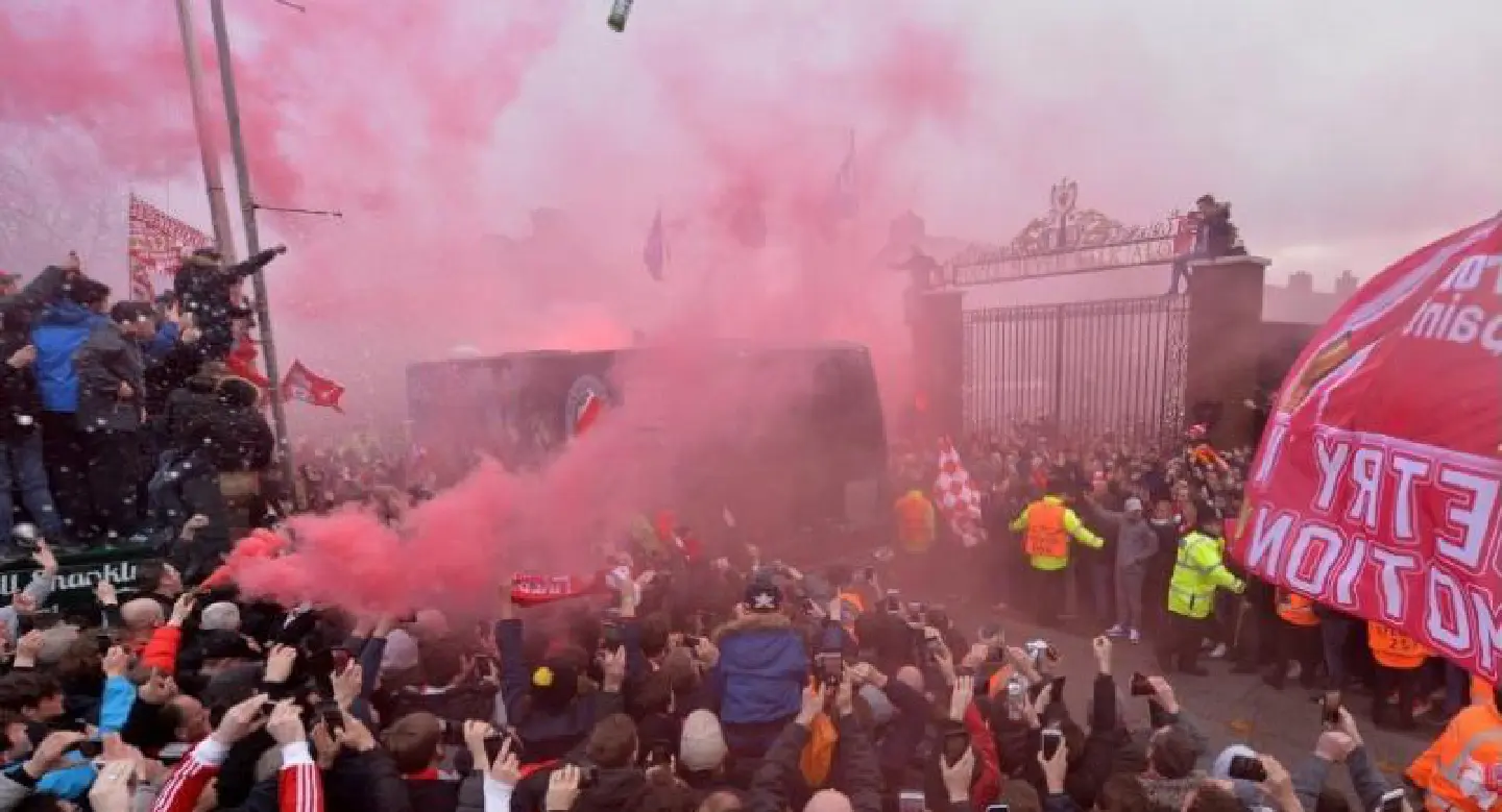 Liverpool risk UEFA action over Man City bus attack Liverpool risk UEFA action over Man City bus attack