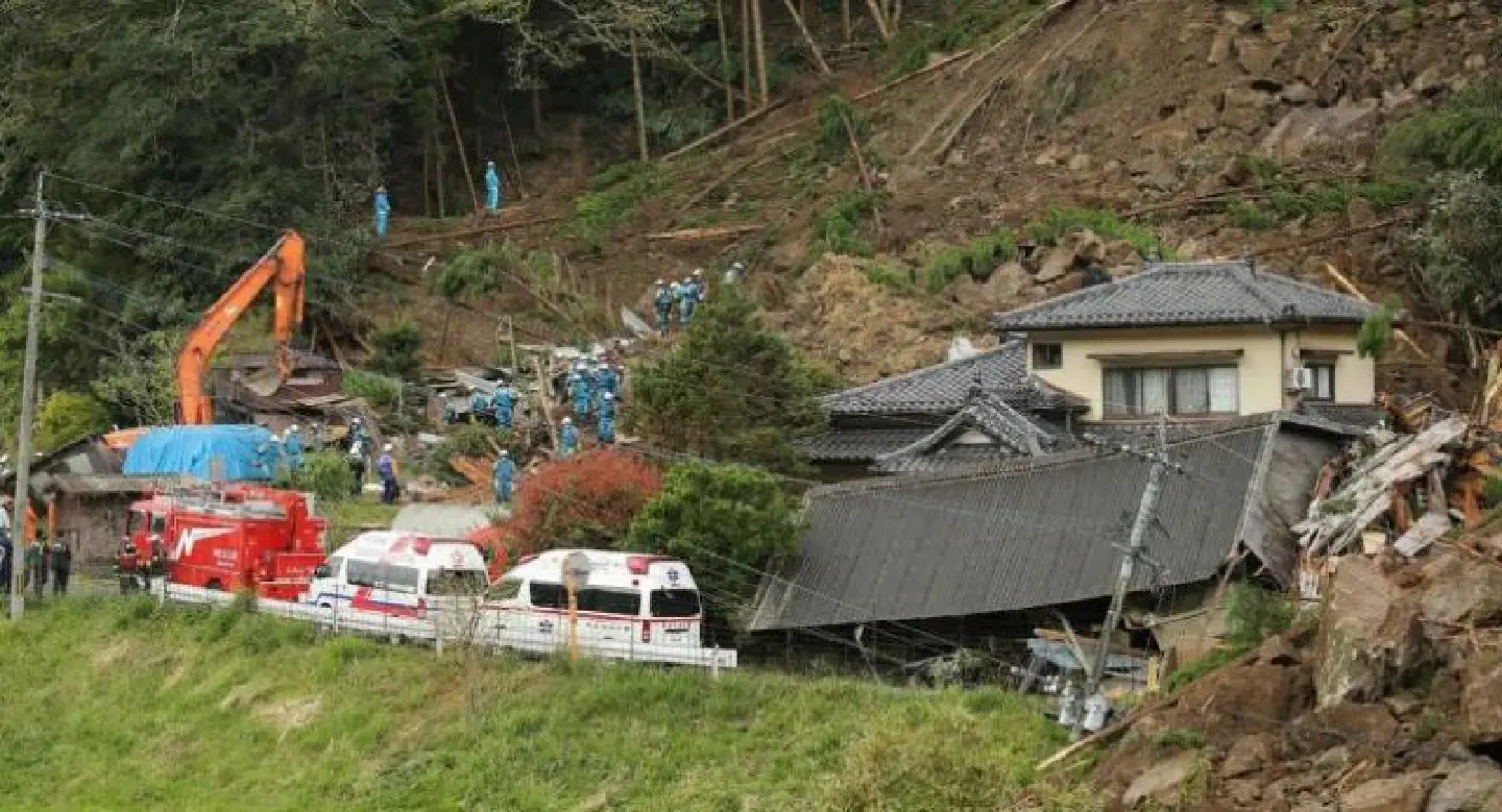 One killed as landslide engulfs houses in Japan One killed as landslide engulfs houses in Japan