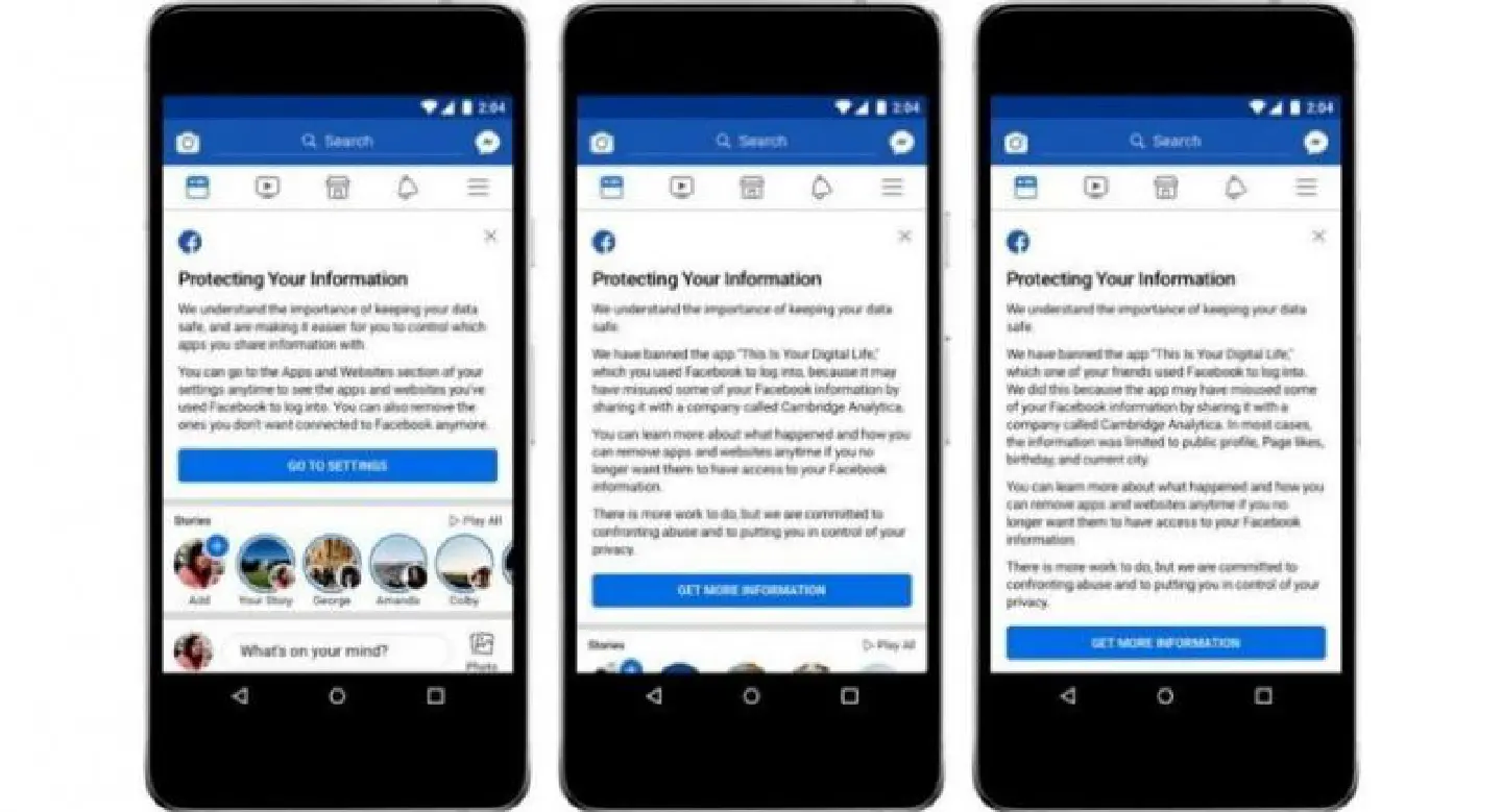 Social media site telling users if they were hit by illegal data sharing Social media site telling users if they were hit by illegal data sharing