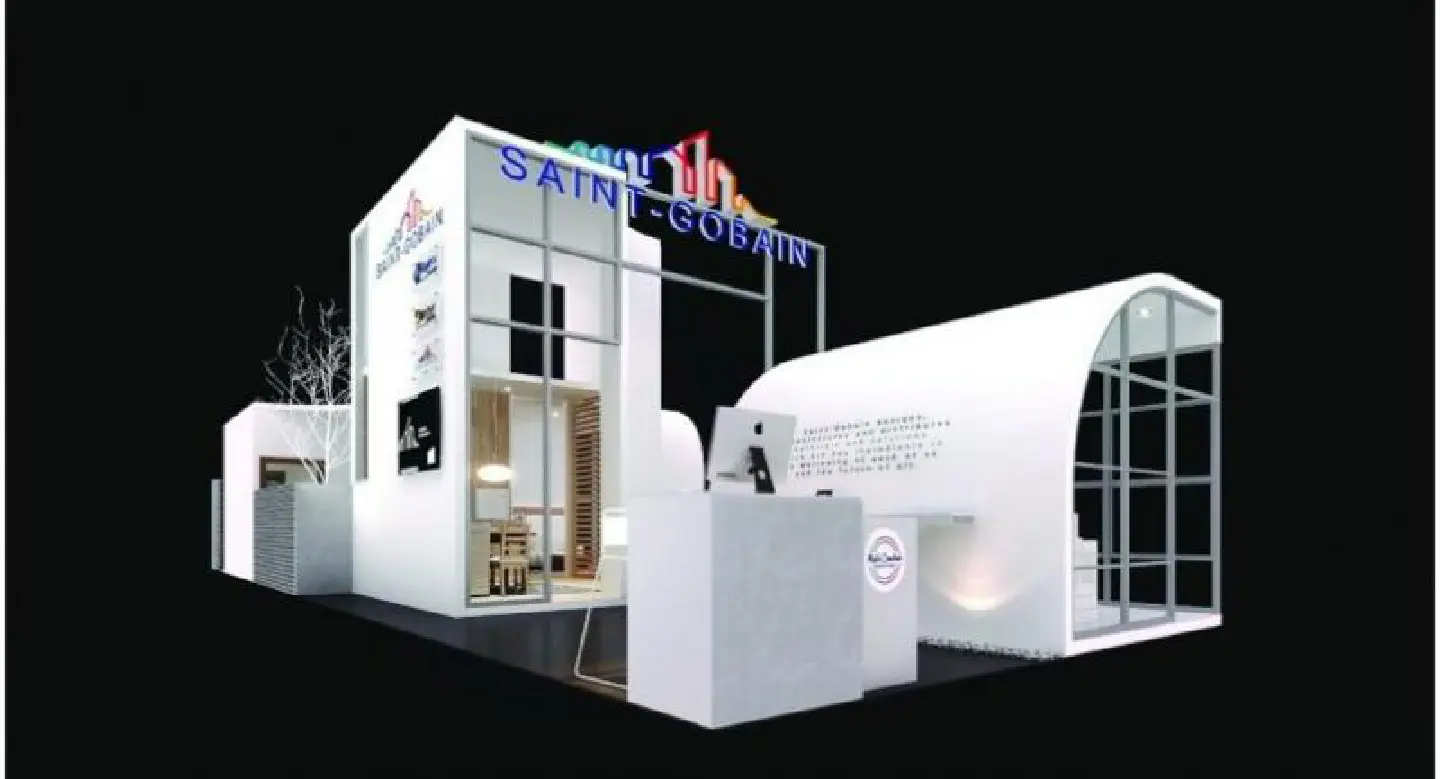 Gyproc and Weber host booth at architecture event