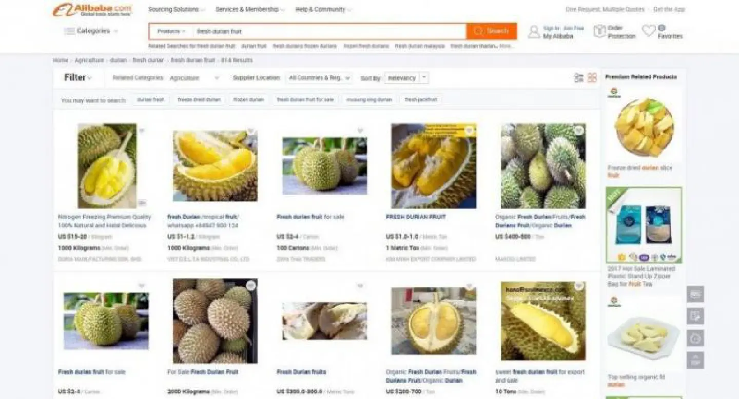 Jack Ma shows e-commerce magic; 80,000 durians sold in a minute Jack Ma shows e-commerce magic; 80,000 durians sold in a minute