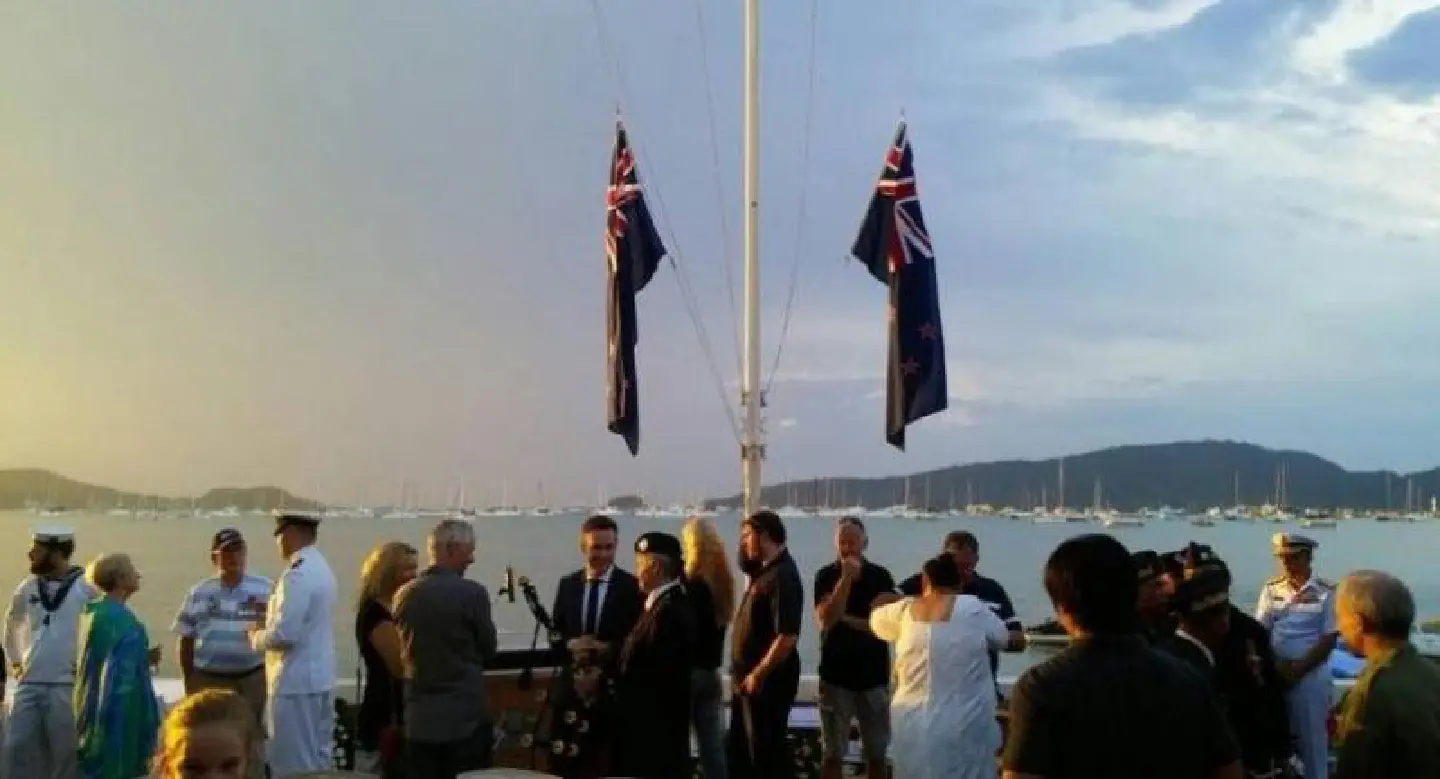 Crew of HMAS Anzac in Phuket for dawn Anzac Day ceremony Crew of HMAS Anzac in Phuket for dawn Anzac Day ceremony
