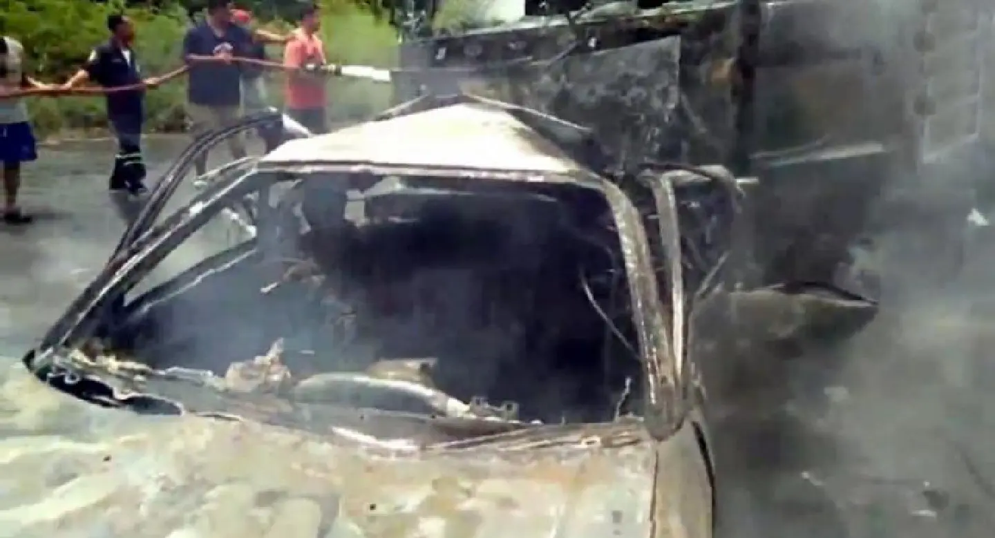 Three dead in Chon Buri car-truck collision Three dead in Chon Buri car-truck collision