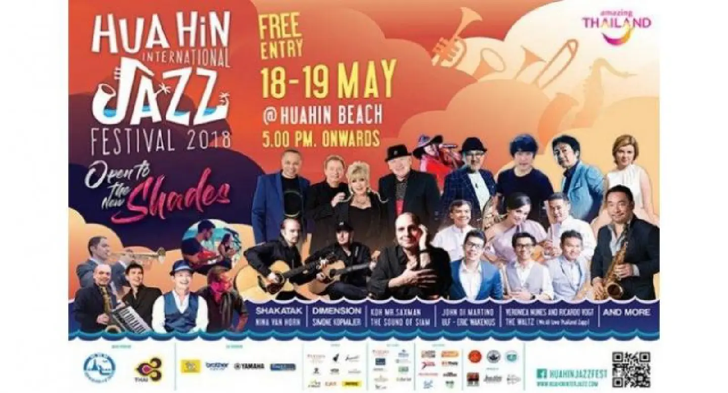 Hua Hin International Jazz Festival opens to the new shades on May 18-19, 2018 Hua Hin International Jazz Festival opens to the new shades on May 18-19, 2018