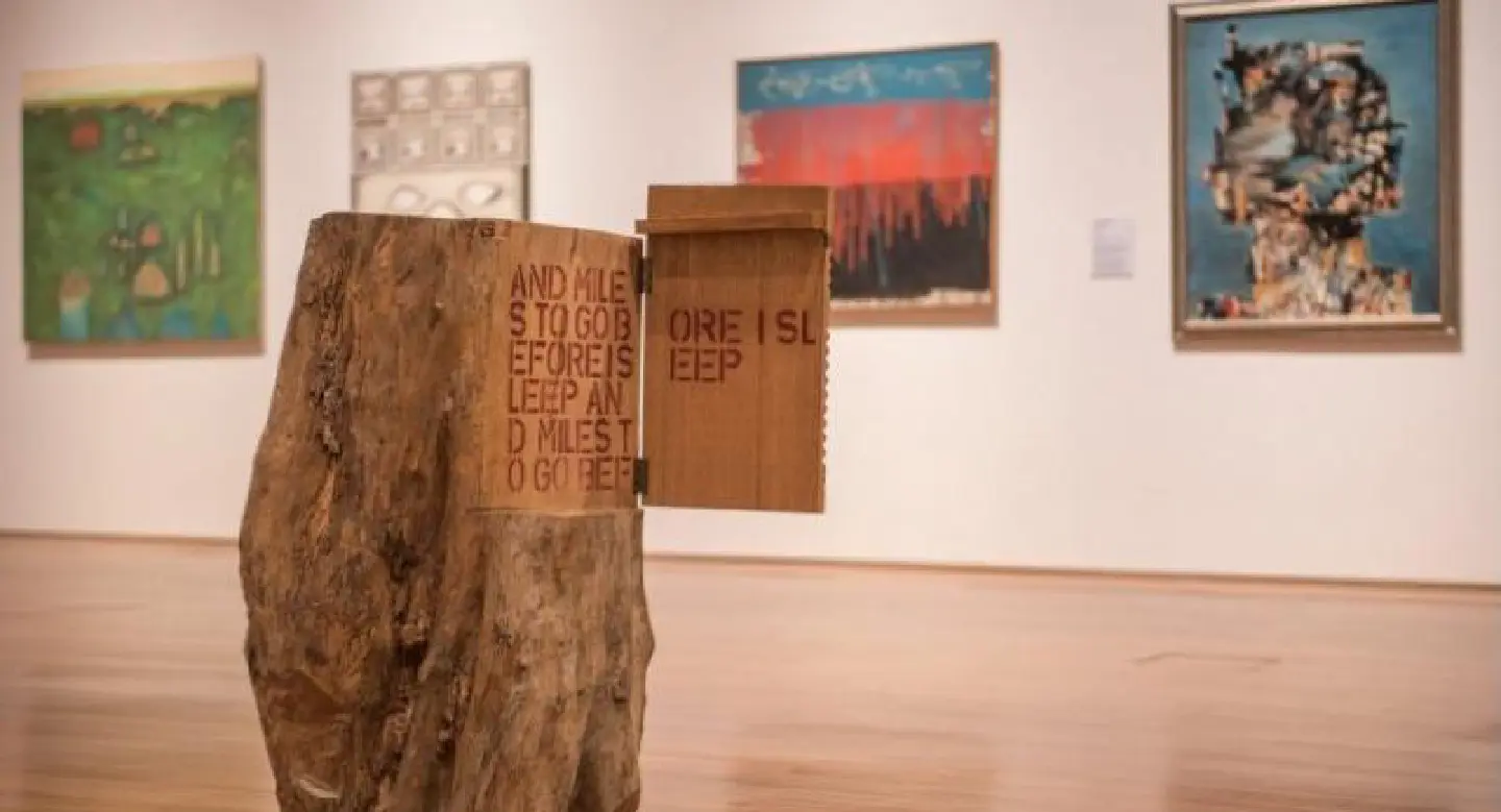 Behind the paintings Behind the paintings