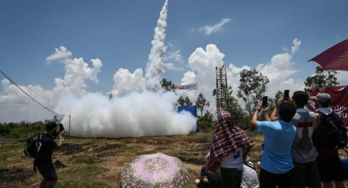 Rocket festival thrills tourists and appeals to gods for rain Rocket festival thrills tourists and appeals to gods for rain