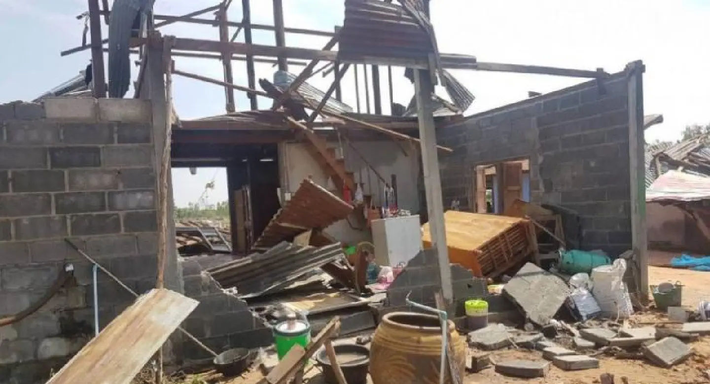 Storms damage over 200 houses in Korat Storms damage over 200 houses in Korat