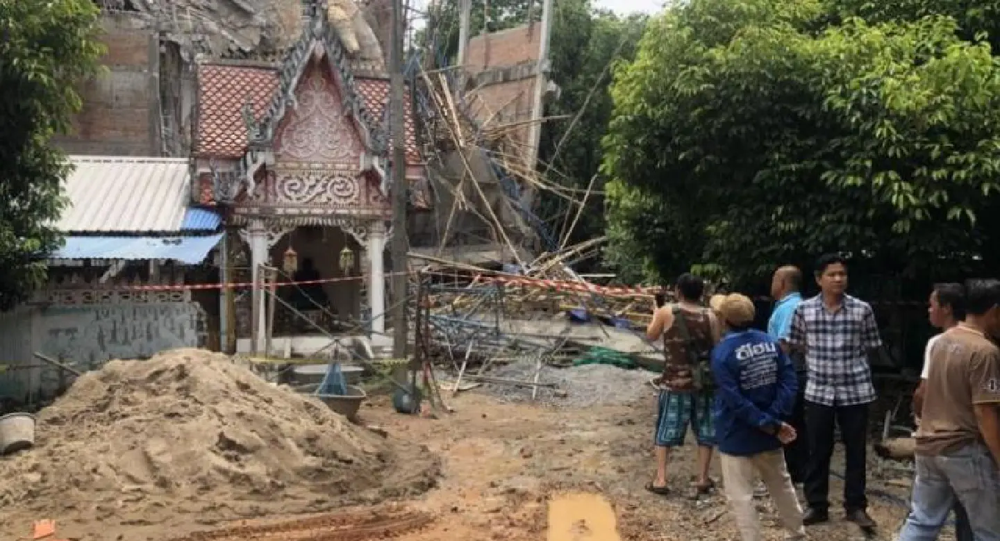 Initial probe identifies three factors behind Kalasin pagoda collapse Initial probe identifies three factors behind Kalasin pagoda collapse