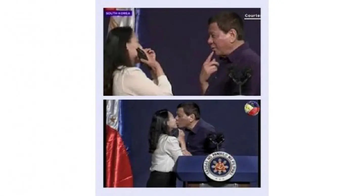 Philippines' Duterte defends kiss: 'We enjoyed it' Philippines' Duterte defends kiss: 'We enjoyed it'