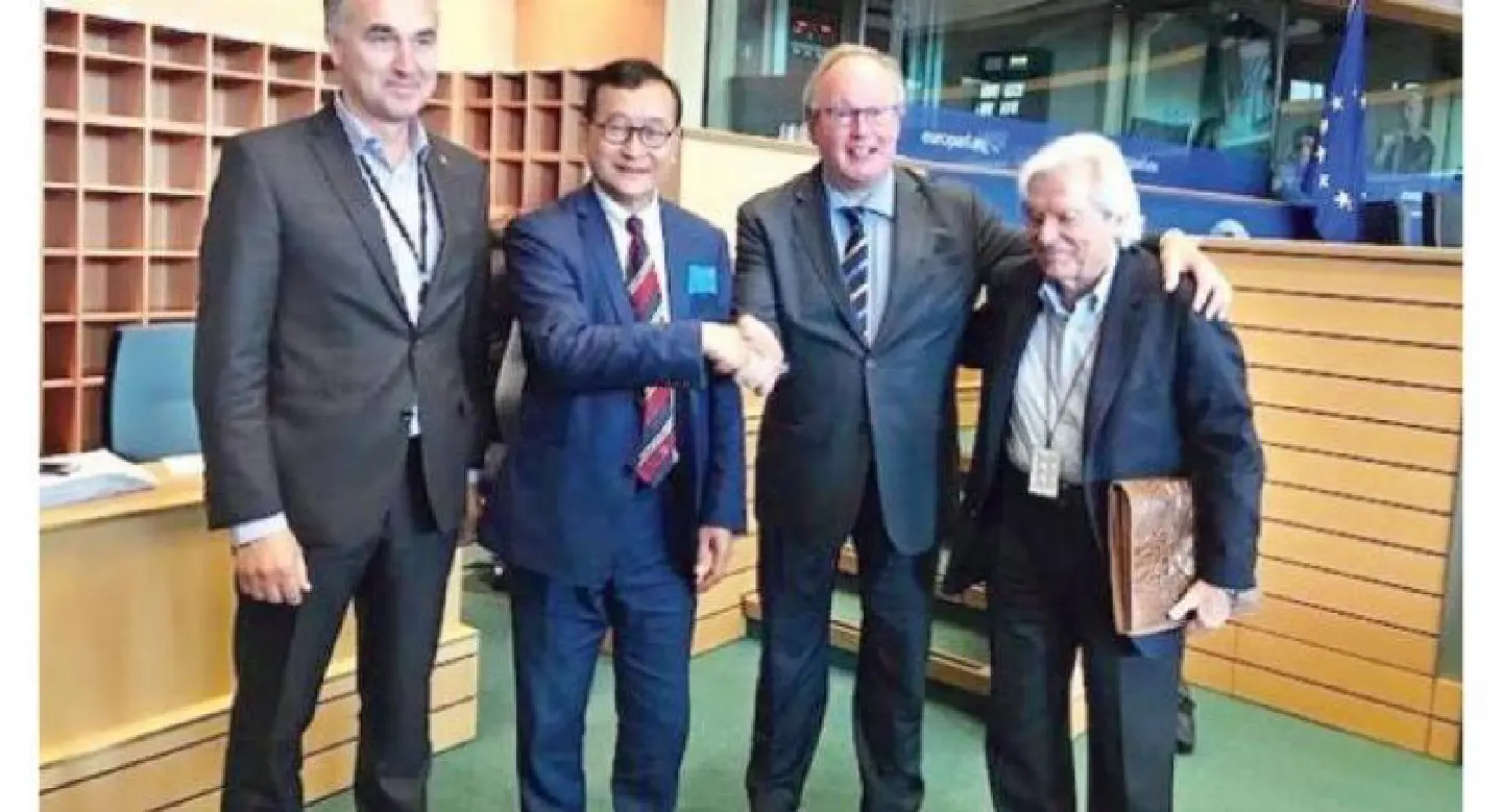 Rainsy claims EU is to cut ties with Cambodia Rainsy claims EU is to cut ties with Cambodia