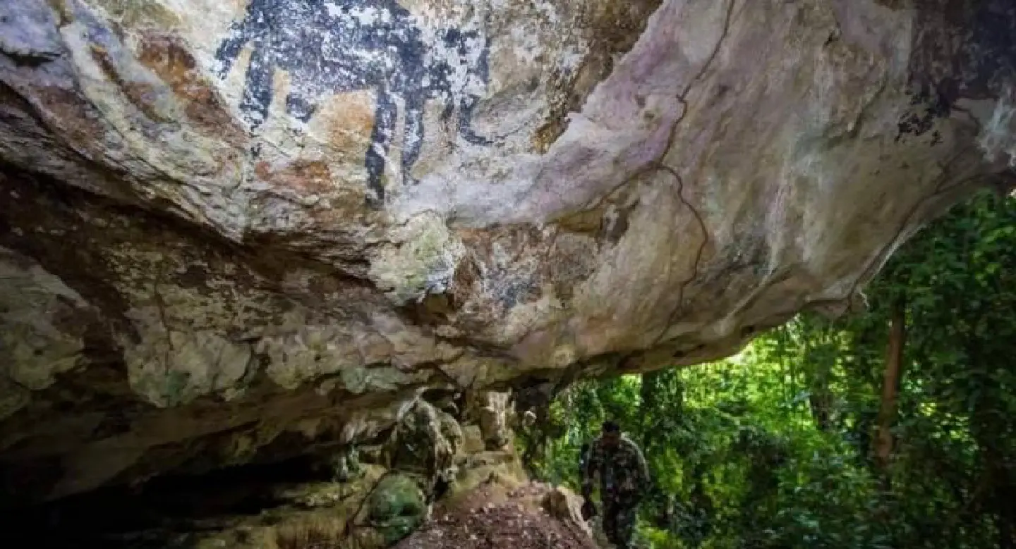 Ancient paintings found in Krabi cave Ancient paintings found in Krabi cave