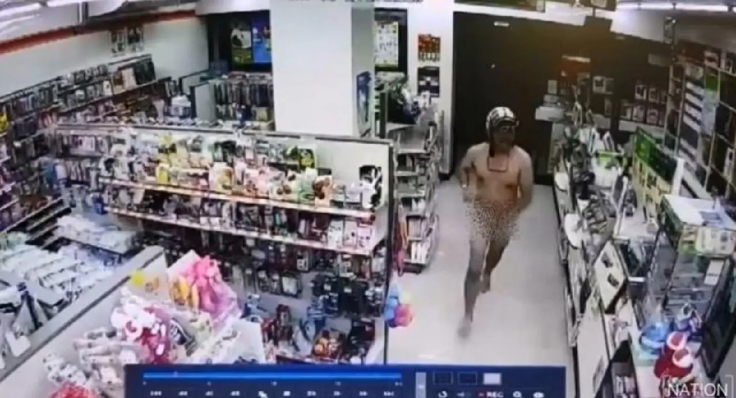 Three men fined for shopping in the nude at Nonthaburi convenience store