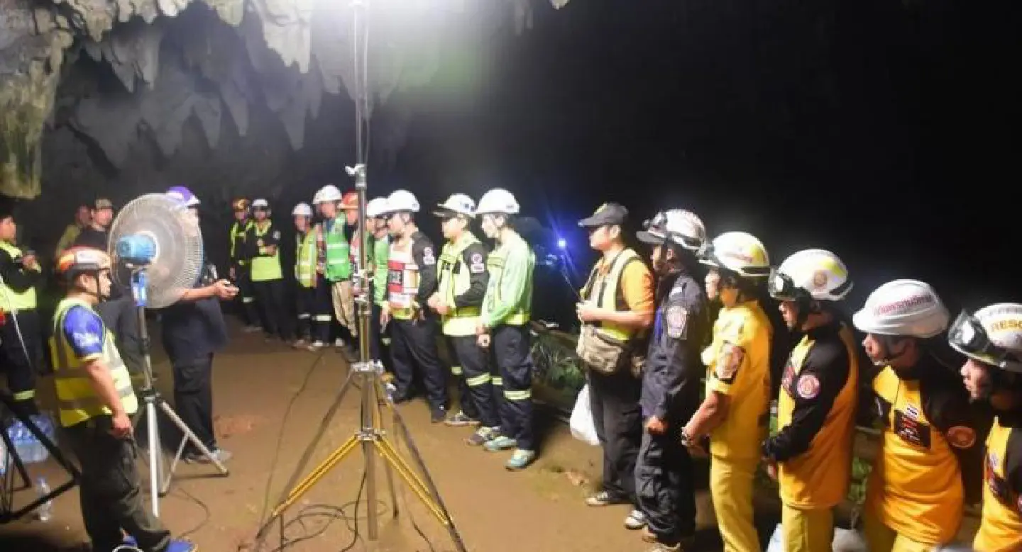 Search efforts for missing youths suspended Monday afternoon due to high level of water inside the c