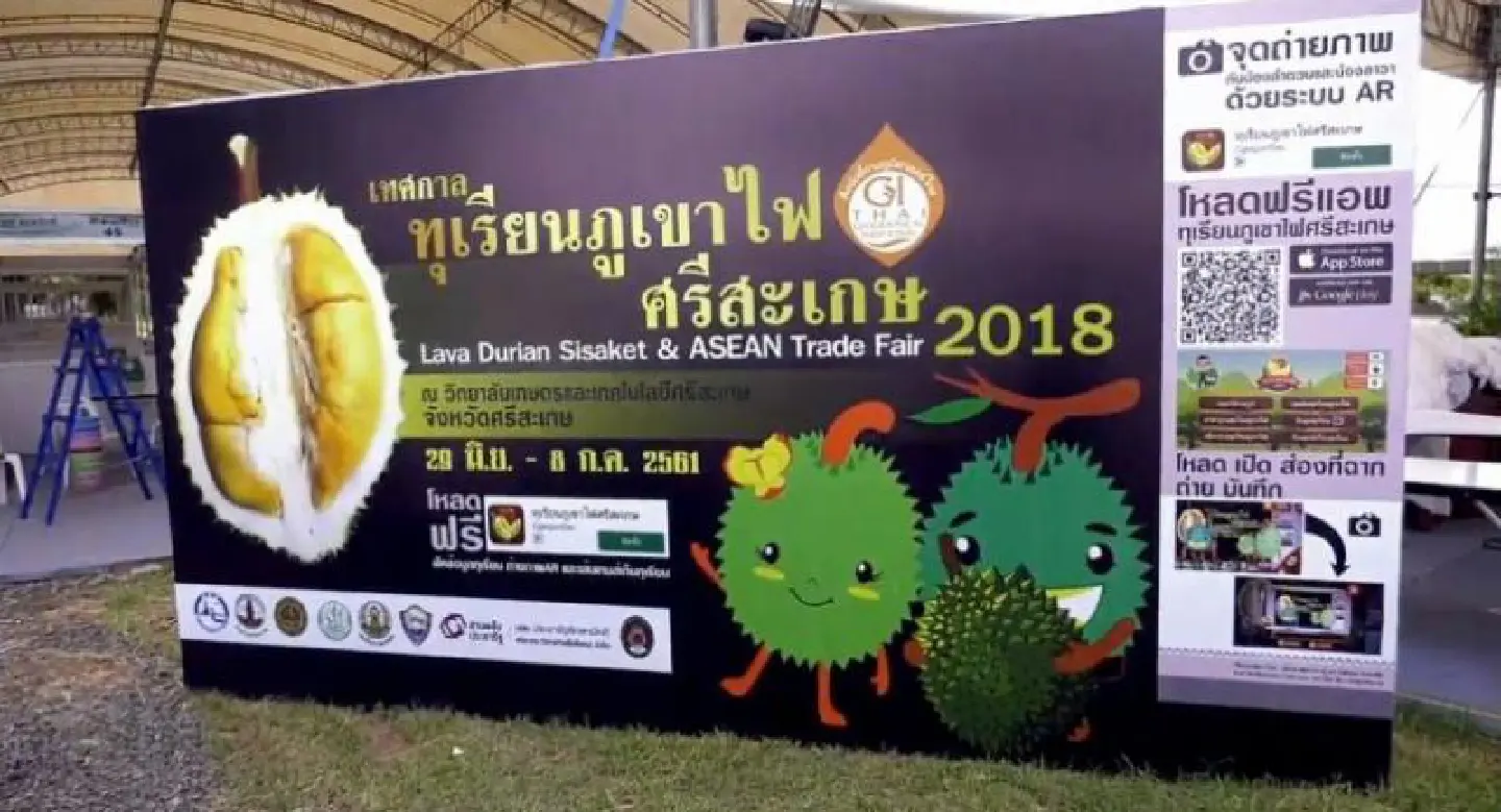 Si Sa Ket holds Asean volcanic durian trade fair Si Sa Ket holds Asean volcanic durian trade fair