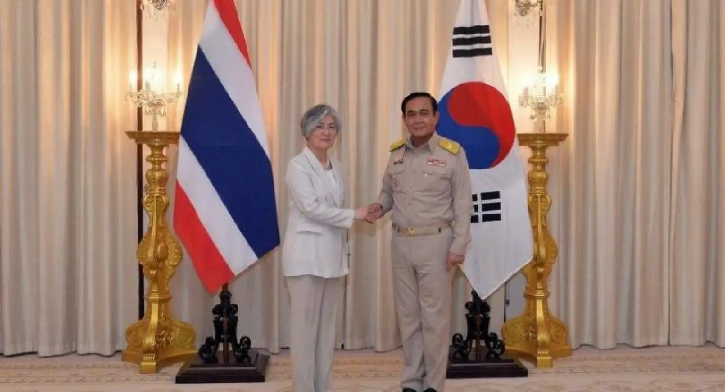 South Korean FM promotes ties to Thailand in visit with Prayut South Korean FM promotes ties to Thailand in visit with Prayut