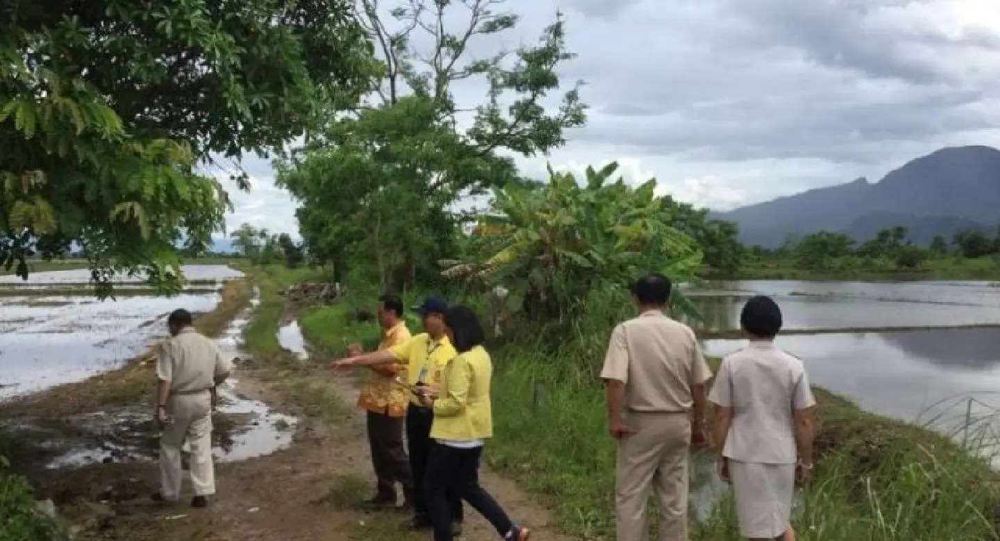 Farmers to get Bt1,100 per rai compensation for floods caused by cave draining Farmers to get Bt1,100 per rai compensation for floods caused by cave draining
