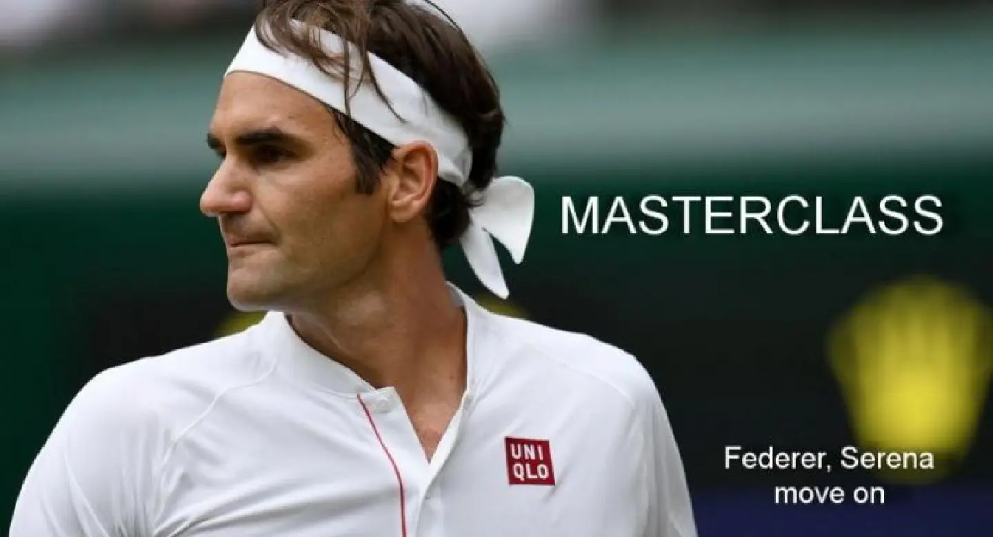 Federer, Serena in Wimbledon masterclass as Wozniacki crashes Federer, Serena in Wimbledon masterclass as Wozniacki crashes