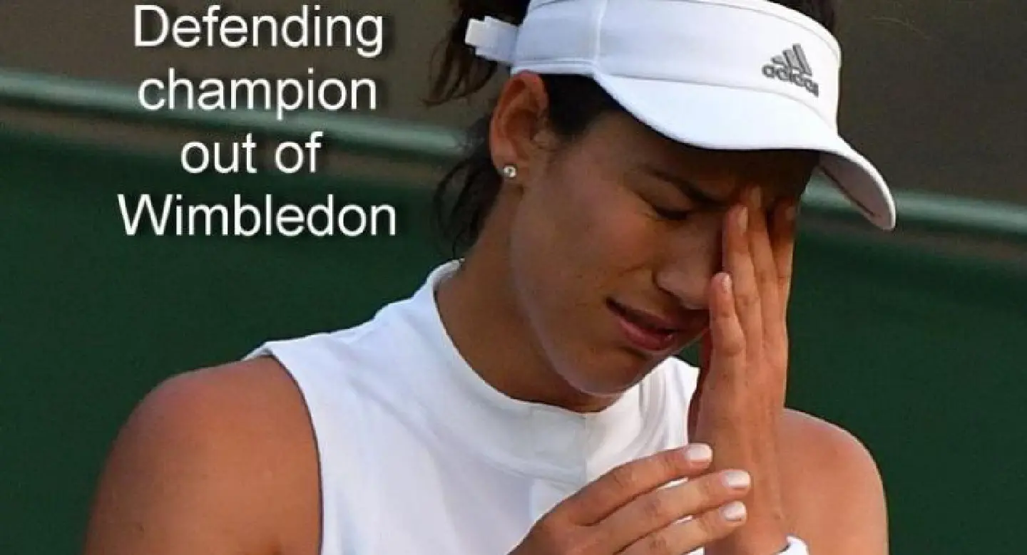 Defending champ Muguruza out of Wimbledon as seeds scatter Defending champ Muguruza out of Wimbledon as seeds scatter