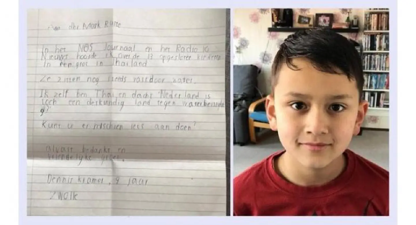 Boy, 9, writes to Dutch PM to help save trapped footballers Boy, 9, writes to Dutch PM to help save trapped footballers