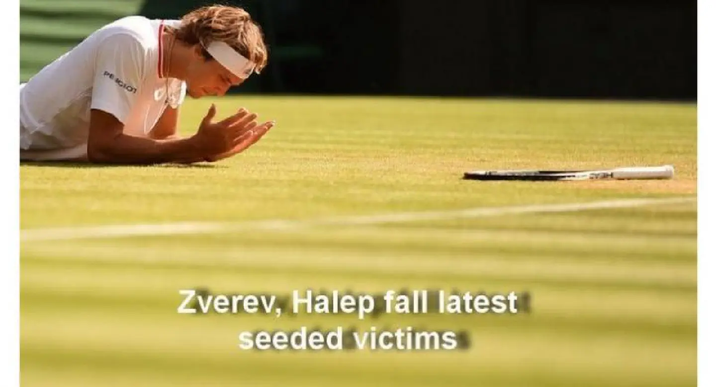 Wimbledon shock as Halep, Zverev crash, Nadal, Djokovic move on Wimbledon shock as Halep, Zverev crash, Nadal, Djokovic move on
