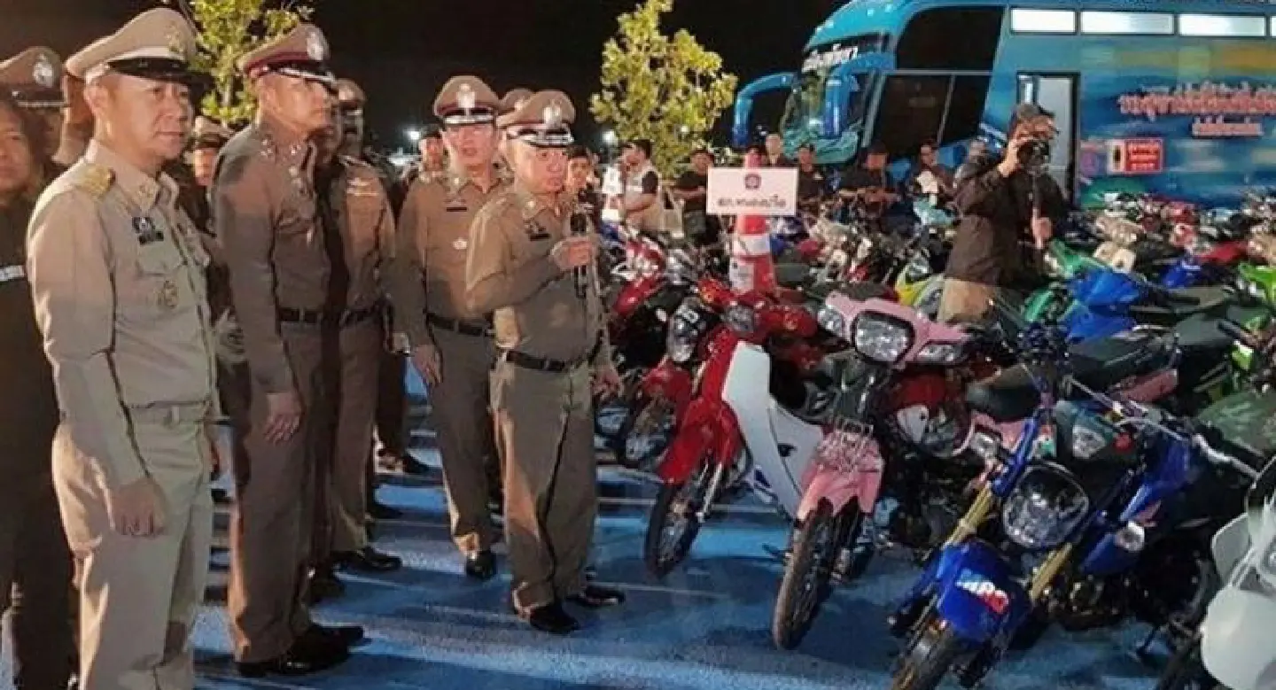 Illegal street racing foiled in Pattaya