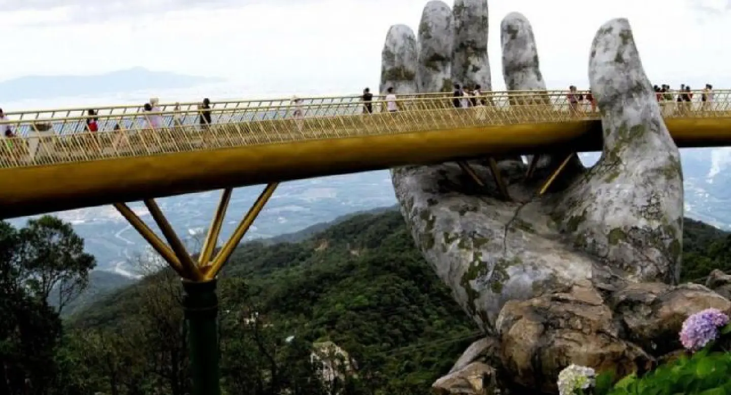 In the hands of the gods: Vietnam's Golden Bridge goes viral