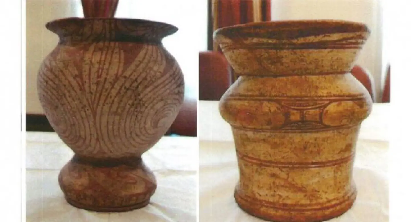 American collector returns prehistoric pottery pieces American collector returns prehistoric pottery pieces