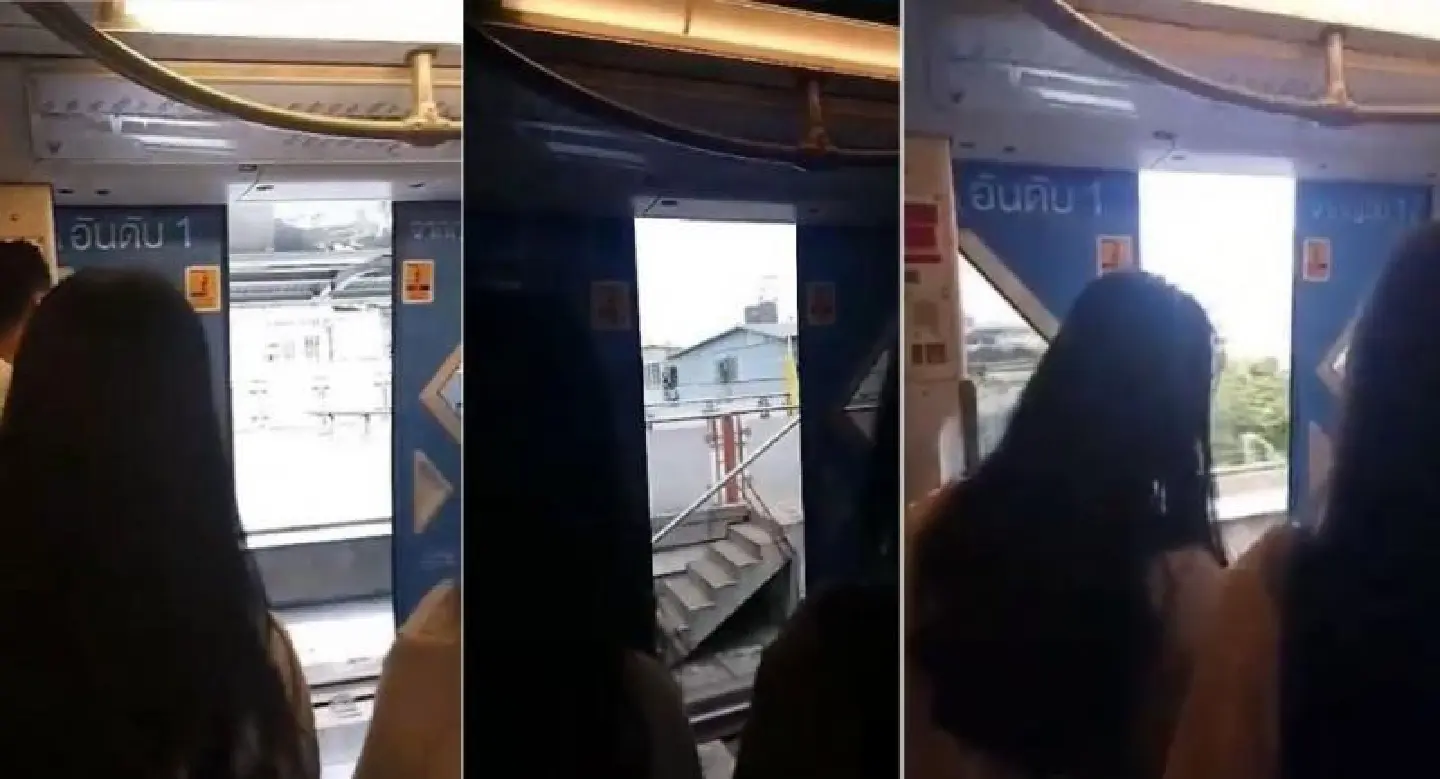 Warning after BTS train door opens between stations Warning after BTS train door opens between stations