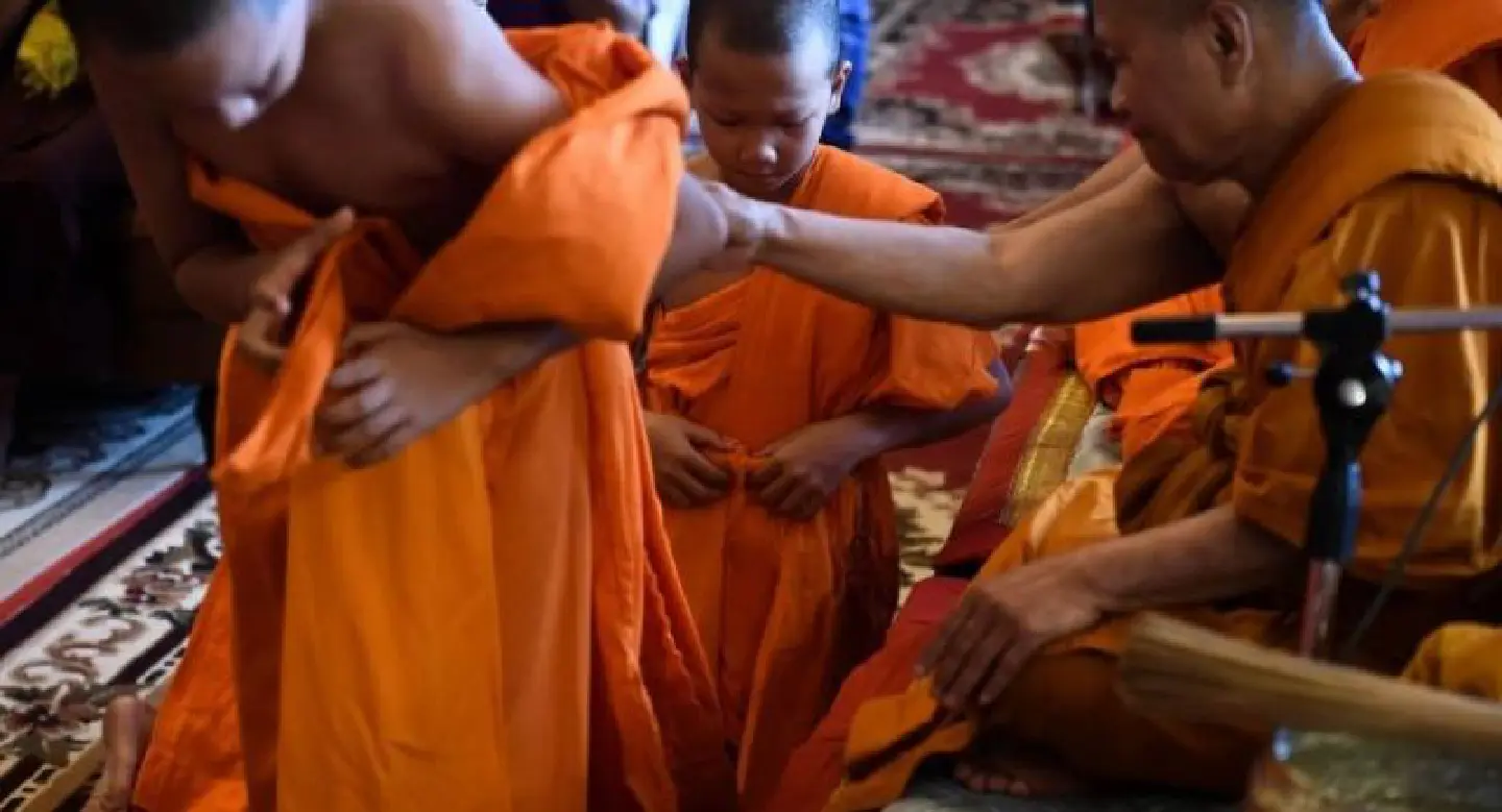 ‘Wild Boars’ finish ordination as Buddhist novices ‘Wild Boars’ finish ordination as Buddhist novices