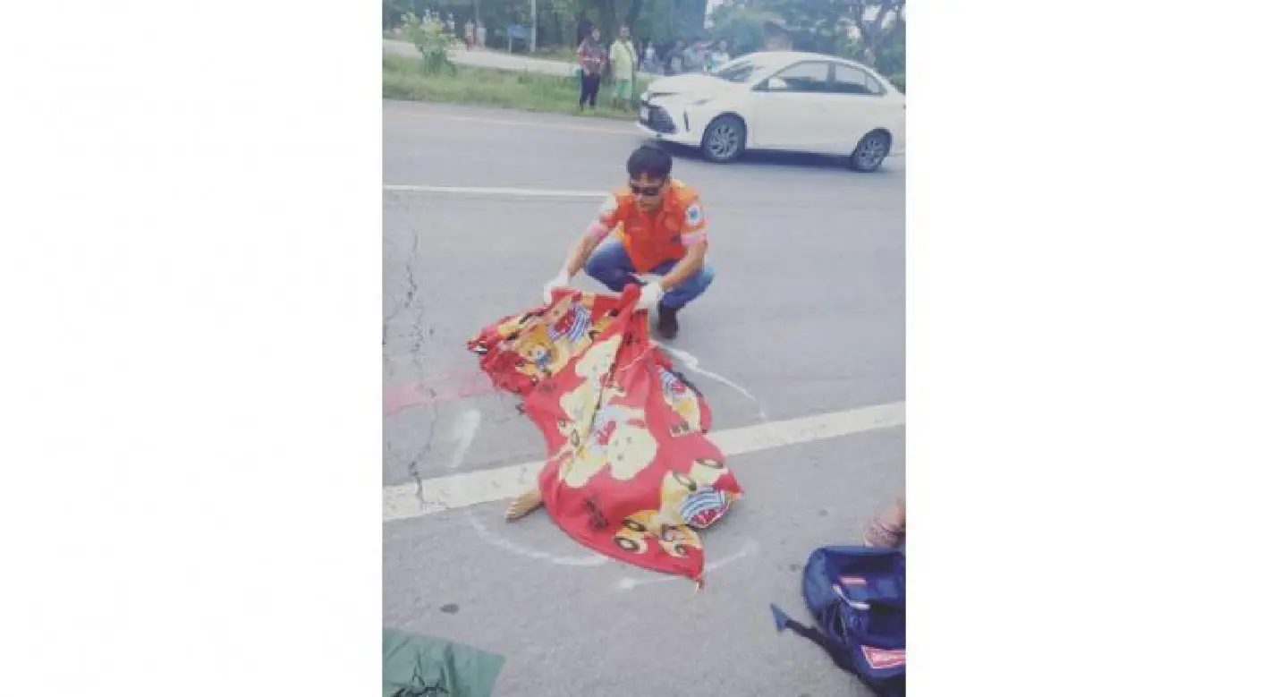 Korat mother devastated after witnessing daughter killed by speeding pickup