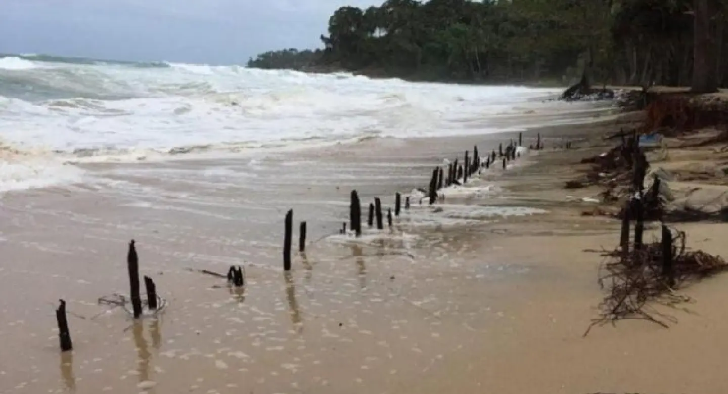 Big surf and high tides pound Phuket’s west coast beaches