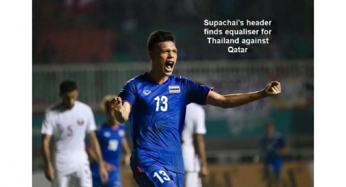 Thailand draw level with Qatar in Asian Games opener Thailand draw level with Qatar in Asian Games opener