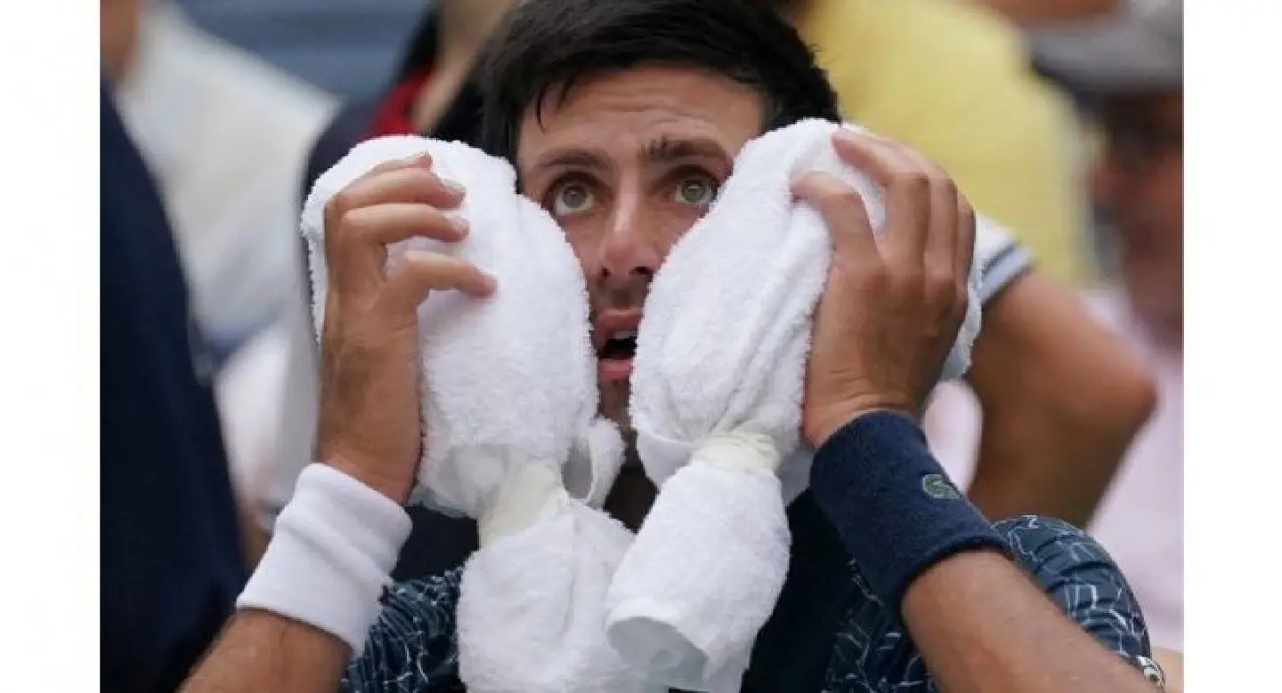 Djokovic in survival mode as heat delivers beating at US Open Djokovic in survival mode as heat delivers beating at US Open